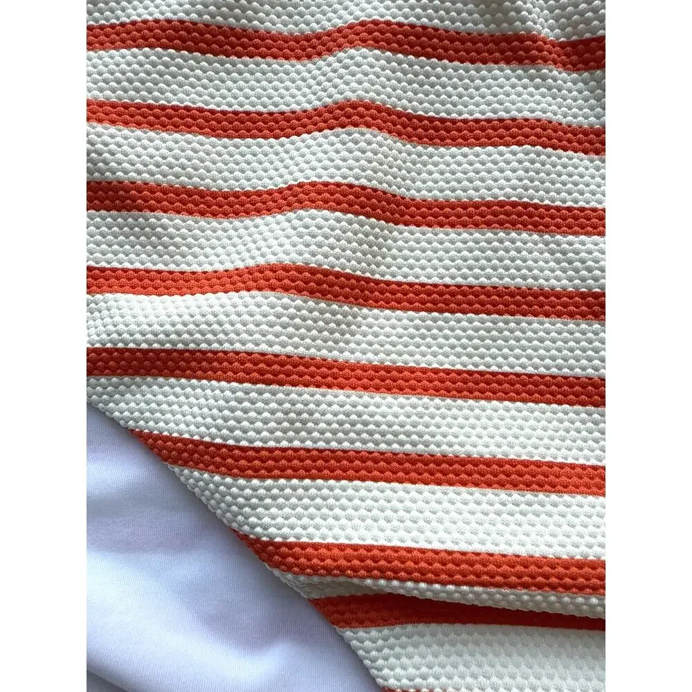 J.Crew Swimsuit Stripe Bandeau & Swim Bottoms Size XL/ XXL New with tags  Orange